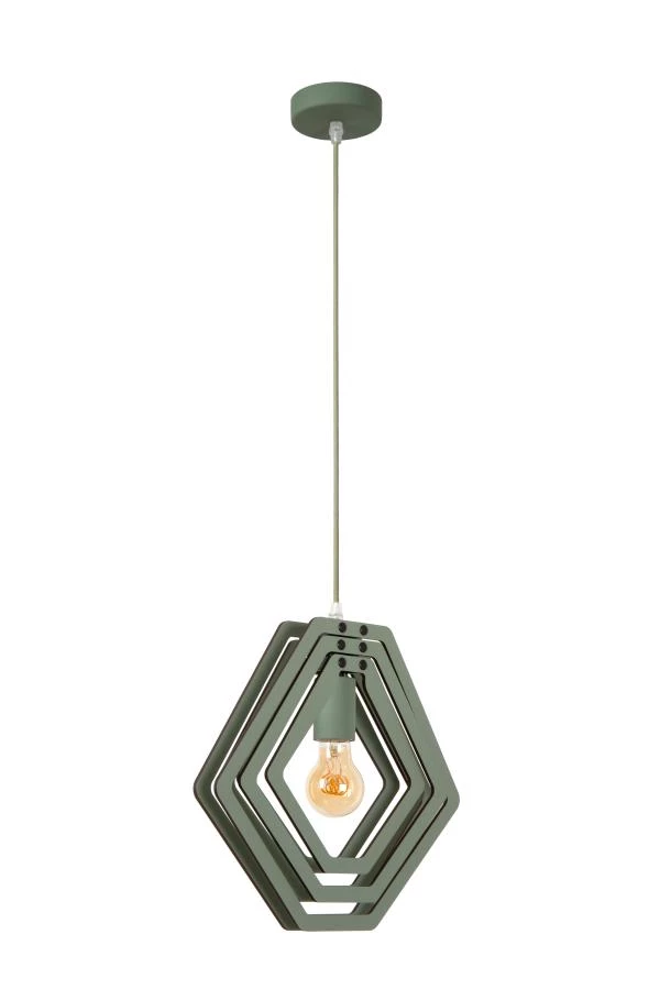 Lucide MAURO - Suspension Chambres d'enfant - 1xE27 - Vert - éteint